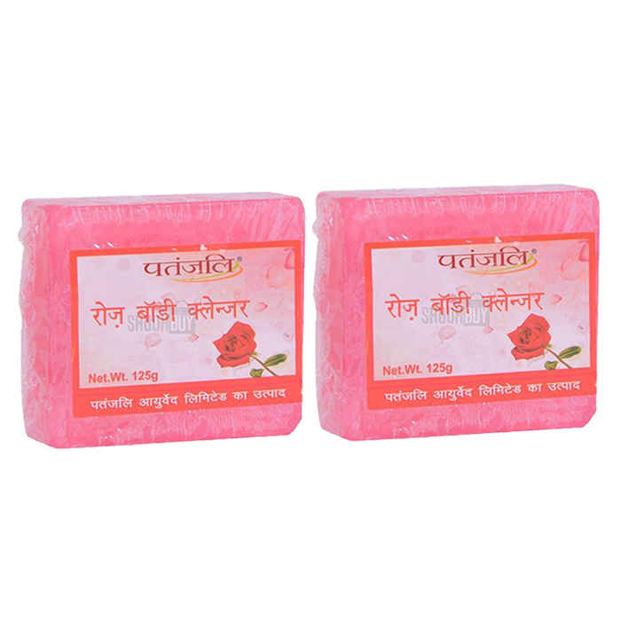 Buy Patanjali Rose Body Cleanser (125 g) Pack of 2 - Purplle