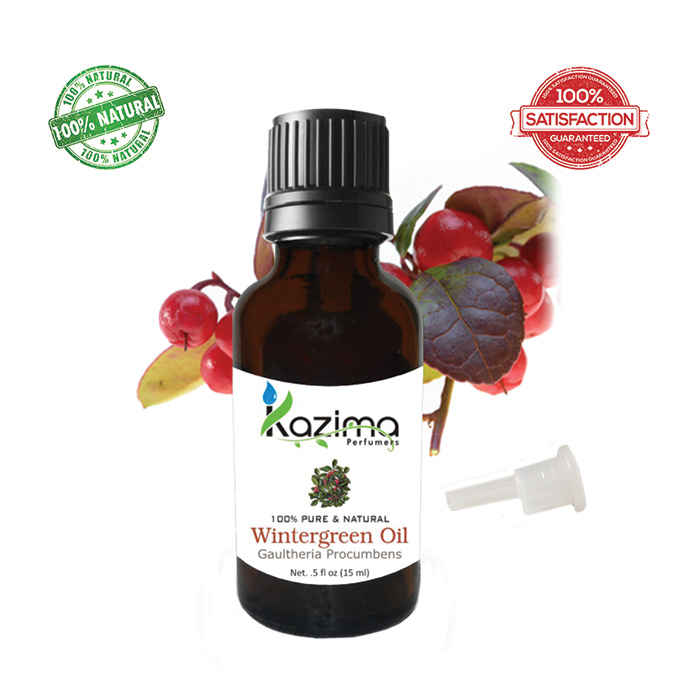 Buy Kazima Wintergreen Essential Oil 100% Pure Natural & Undiluted Oils (15 ml) - Purplle