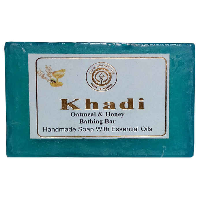 Buy Khadi Oatmaeal Honey Bathing Soap 125 g - Purplle