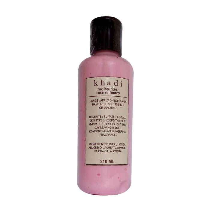 Buy Khadi Rose And Honey Moisturizer Lotion 210 ml - Purplle
