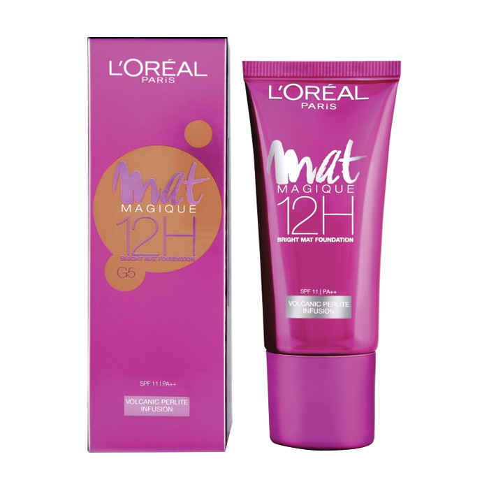 Buy L'Oreal Paris Mat Magique 12H Mat Foundation G5 (30 ml) - Purplle