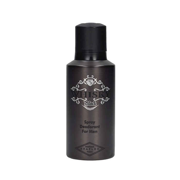 Buy Evaflor Whisky Black Deodorant For Men (150 ml) - Purplle