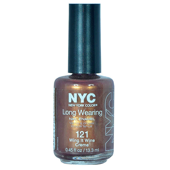 Buy New York Color (Nyc) Long Wearing Nail Enamel Shade 121 Wing It Wine Creme (13.3 ml) - Purplle