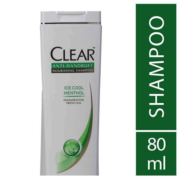 Buy Clear Anti-Dandruff Shampoo Ice Cool Menthol (80 ml) - Purplle