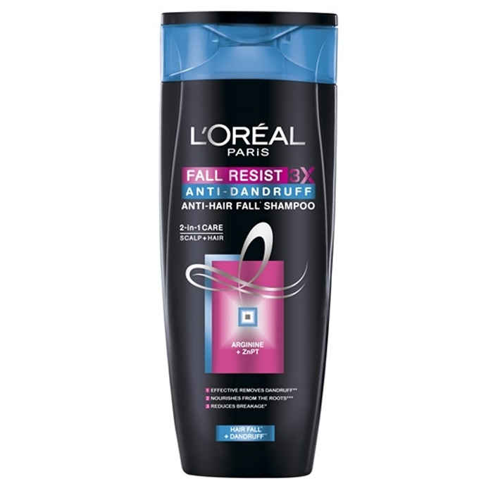 Buy L'Oreal Paris Fall Resist 3X Anti-Dandruff Shampoo (360 ml) - Purplle