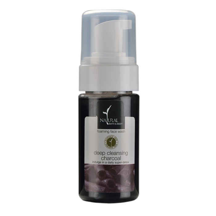 Buy Natural Bath & Body Deep Cleansing Charcoal Foaming Face Wash (100 ml) - Purplle