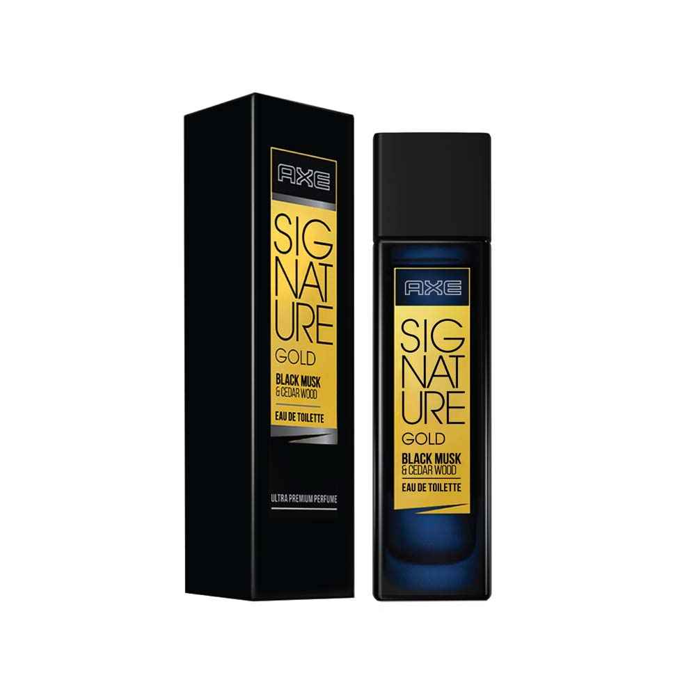 Buy AXE Signature Gold Black Musk & Cedar Wood Perfume (80 ml) - Purplle