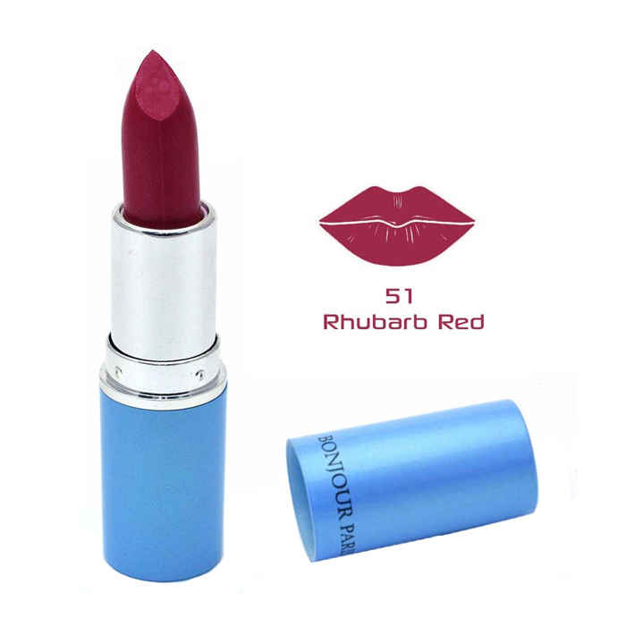 Buy Bonjour Paris Enrich Matt Lipstick Rhubarb Red (4.2 g) - Purplle