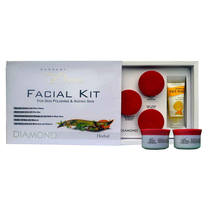 Buy Karnani Deeva Anti Ageing Facial Kit (Herbal) Diamond (250 g) - Purplle