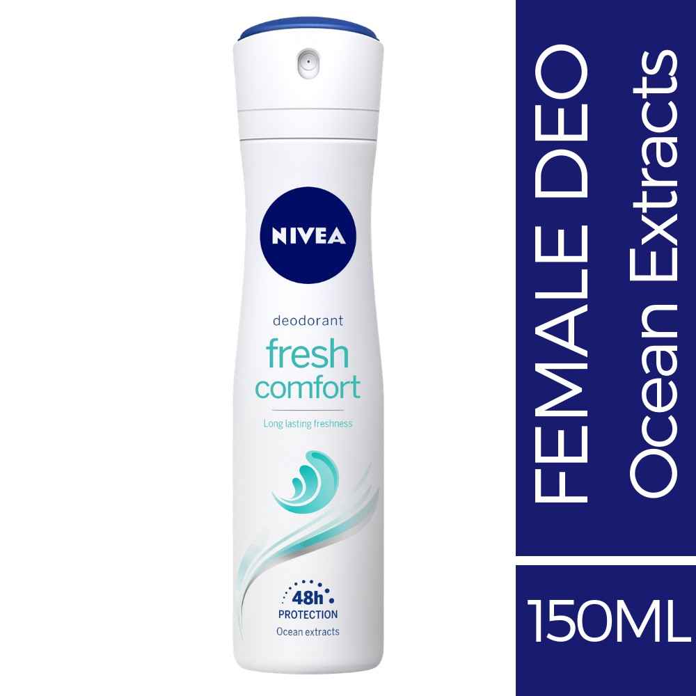 Buy Nivea Deodorant, Fresh Comfort, Women (150 ml) - Purplle