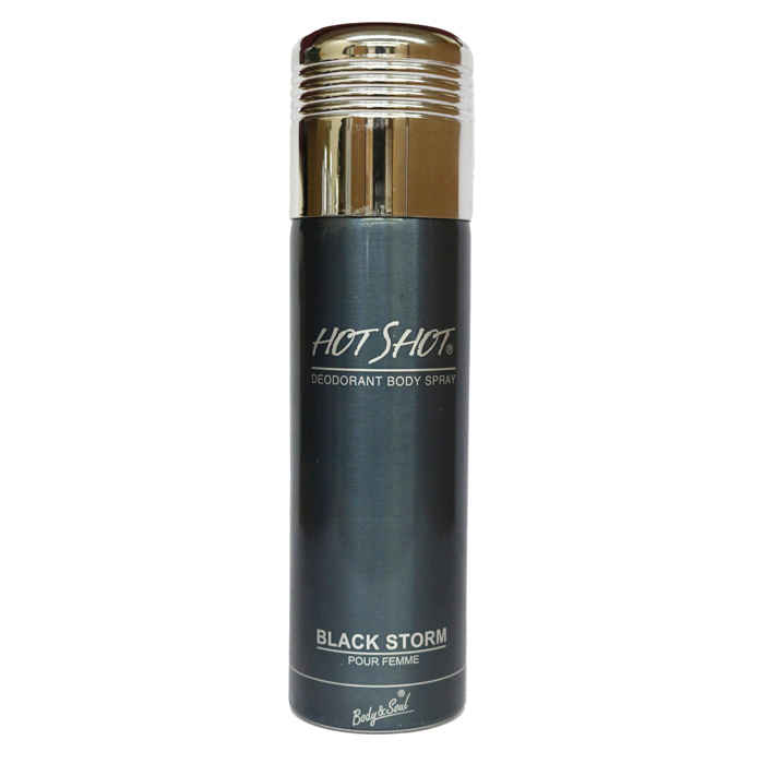 Buy Hot Shot Deodorant Body Spray Black Storm Pour Femme (200 ml) - Purplle