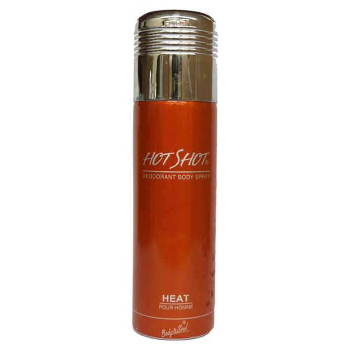 Buy Hot Shot Deodorant Body Spray Heat Pour Homme (200 ml) - Purplle