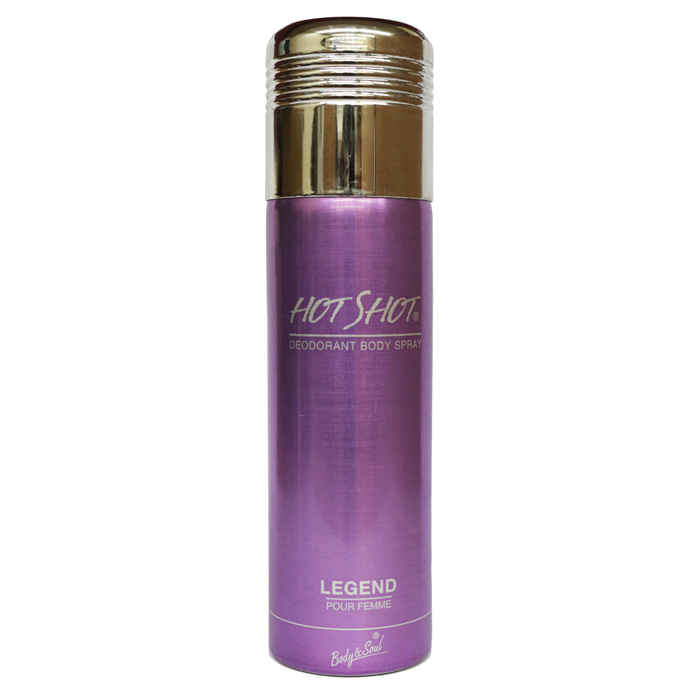 Buy Hot Shot Deodorant Body Spray Legend Pour Femme (200 ml) - Purplle