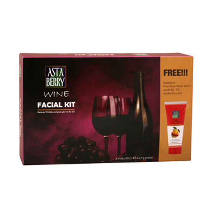 Buy Astaberry Wine Facial Mini Kit - Purplle