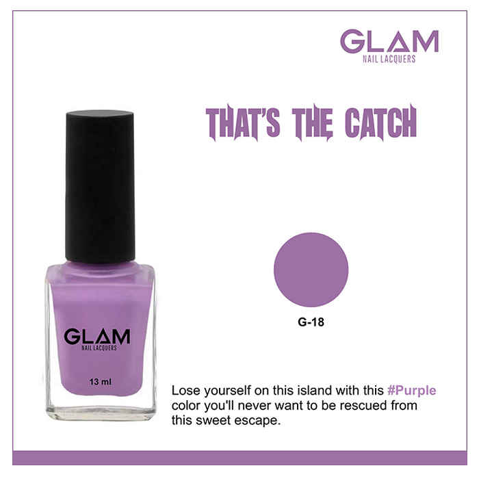 Buy GLAM Nail Lacquers That's The Catch (G -18) (13 ml) - Purplle