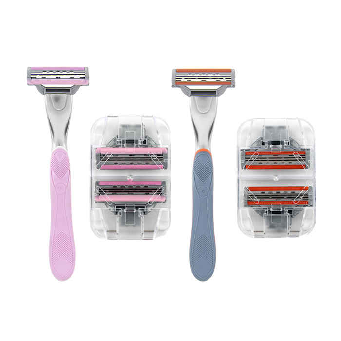 Buy Waytoshave Lovers Combo (Pack Of 2 Razors + 2 Three Blade Ladies Cartridges + 2 Three Blade Mens Cartridges) - Purplle