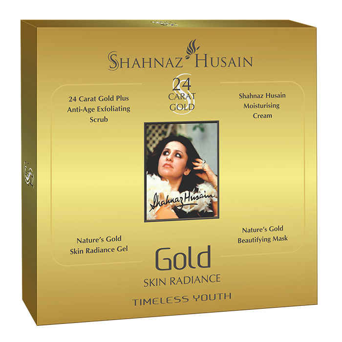 Buy Shahnaz Husain Gold Skin Radiance Timeless Youth Kit (10 g *4 Pcs) - Purplle