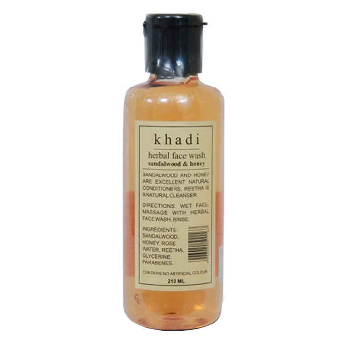 Buy khadi Herbal Face Wash Sandalwood Honey 210 ml - Purplle