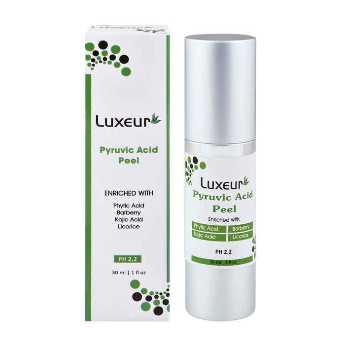 Buy Luxeur Pyruvic Acid Peel Enriched With Phytic Acid Kojic Acid Licorice (30 ml) - Purplle