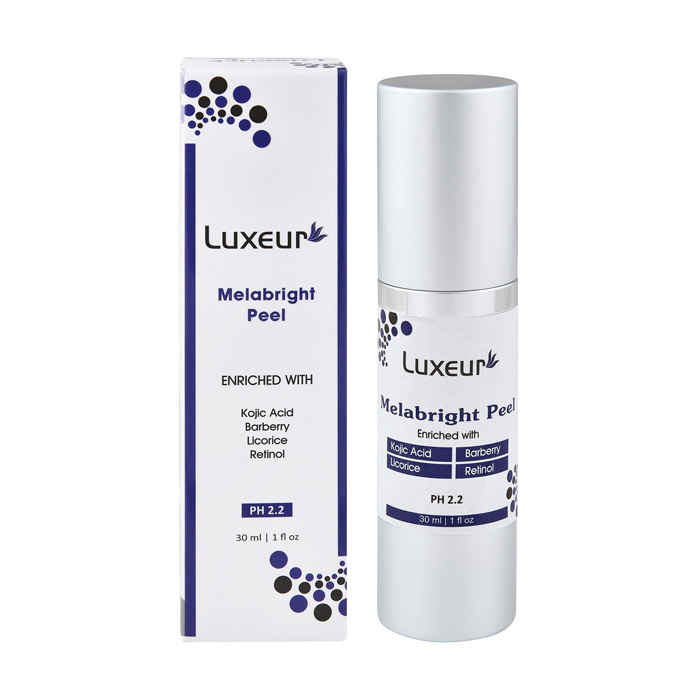 Buy Luxeur Melabright Peel Enriched With Kojic Acid Retinol (30 ml) - Purplle