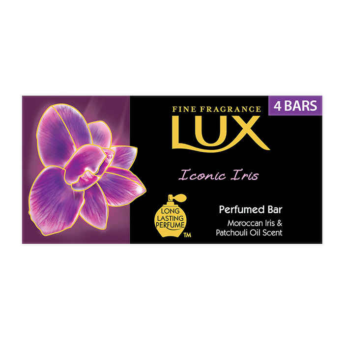 Buy Lux Iconic Iris Soap Bar (4 X 75 g) - Purplle