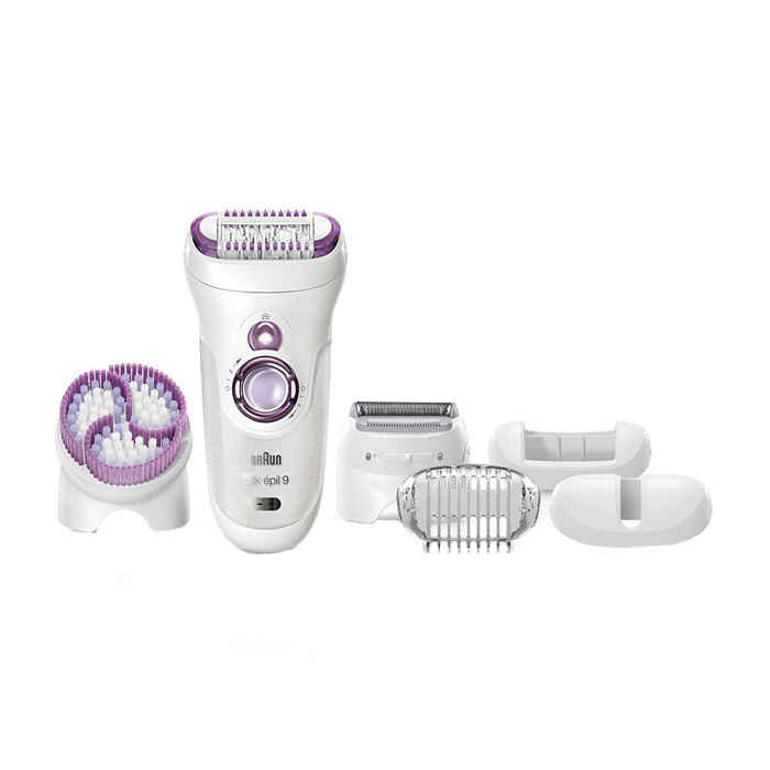 Buy Braun SE9-961 Legs-Body-Face Epilator (White/Purple) - Purplle