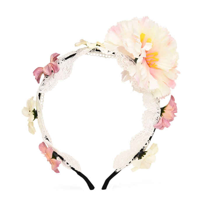 Buy Golden Peacock Lace Hair Band - Purplle