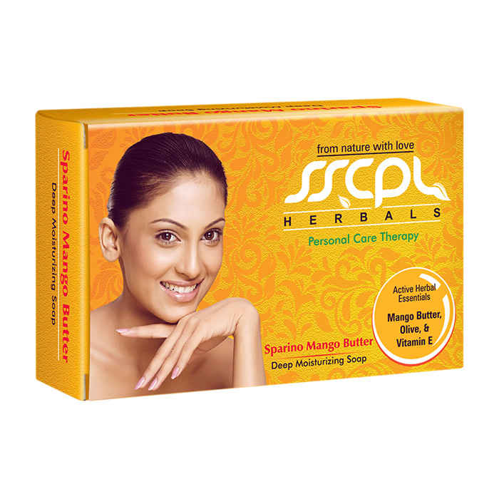 Buy SSCPL Herbals Sparino Mango Butter Soap (100 g) - Purplle