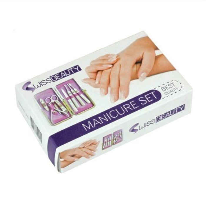 Buy Swiss Beauty Nail Clipper Stainless Steel 7 Piece Manicure Kit Set - Purplle