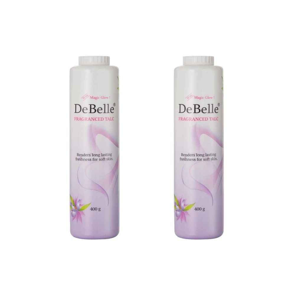 Buy DeBelle Fragrance Talc (400 g) Combo of 2 Each - Purplle