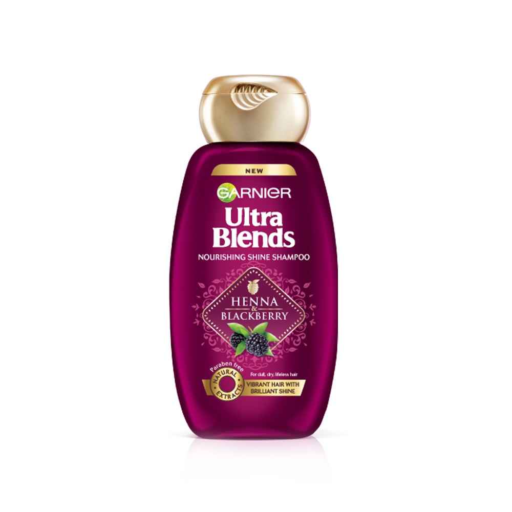 Buy Garnier Ultra Blends Henna & Blackberry Shampoo (180 ml) - Purplle