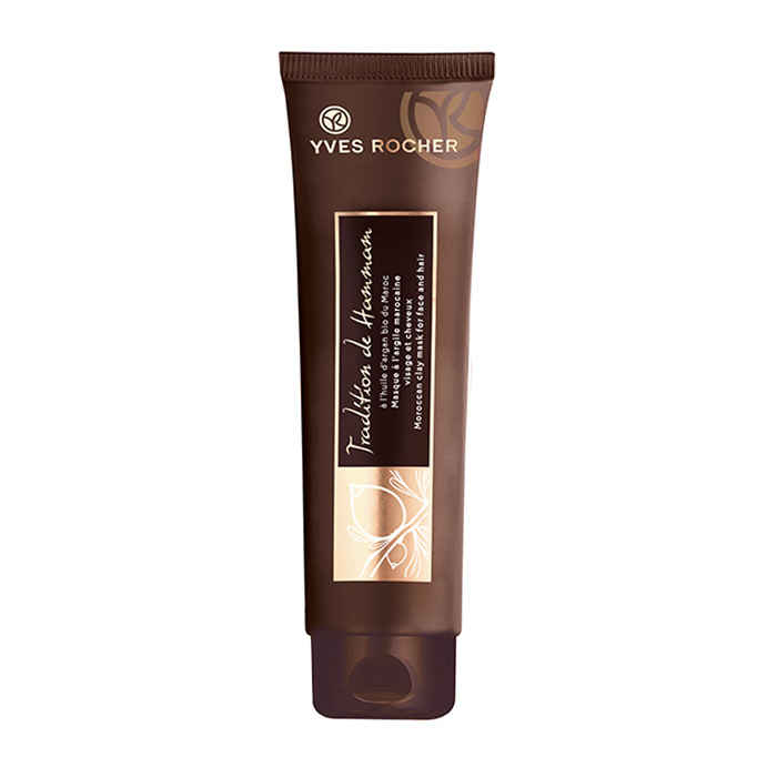 Buy Yves Rocher Tradition De Hammam Moroccan Clay Mask For Face & Hair (100 ml) - Purplle