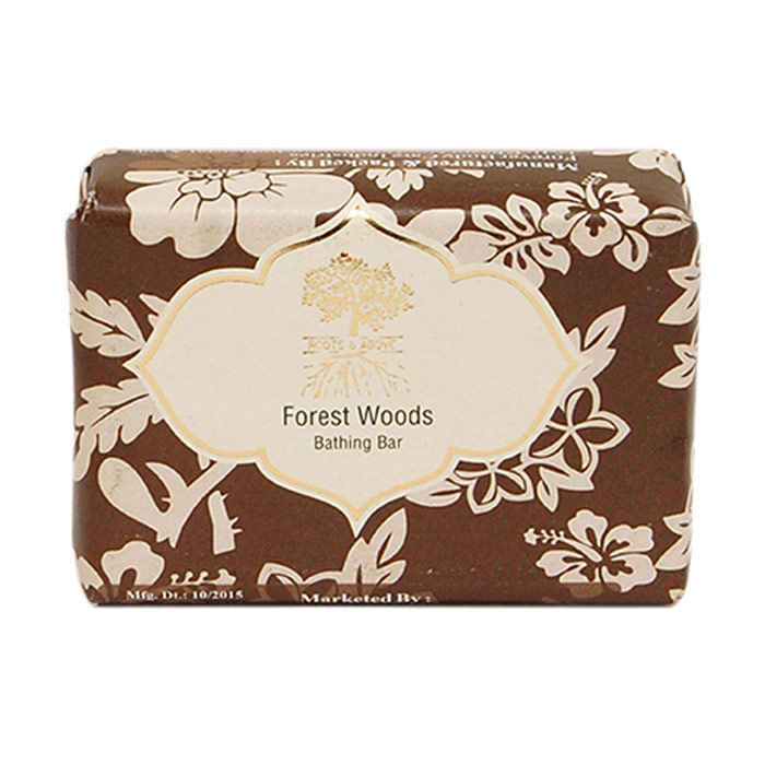 Buy Roots & Above Forest Woods Glycerin Bathing Bar (100 g) - Purplle