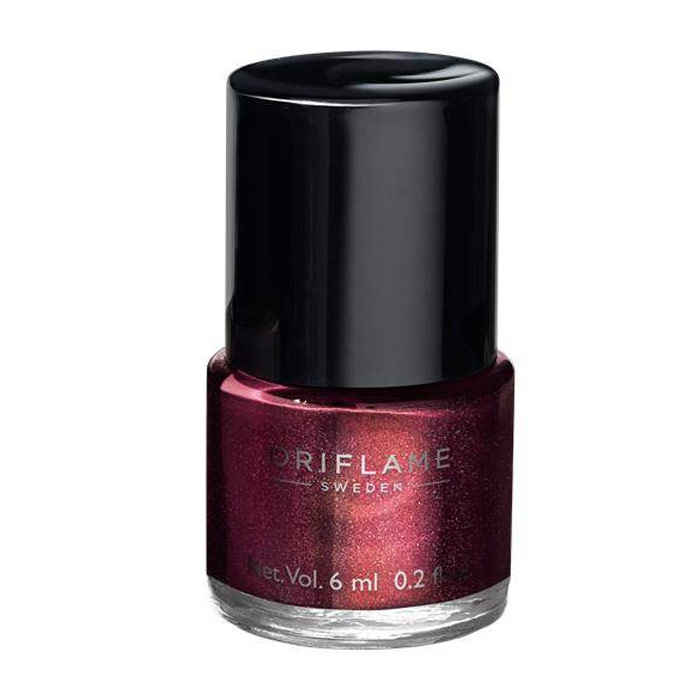 Buy Oriflame Pure Colour Nail Polish Mini Burgundy Wine (6 ml) - Purplle