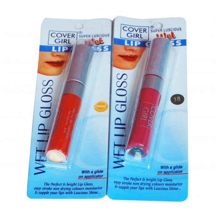 Buy Cover Girl Lip Gloss Orange & Deep Pink Set of 2 - Purplle