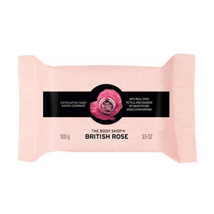 Buy The Body Shop British Rose Exfoliating Soap (100 g) - Purplle