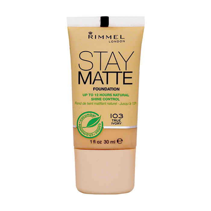 Buy Rimmel Stay Matte Foundation - True Ivory #103 (30 ml) - Purplle