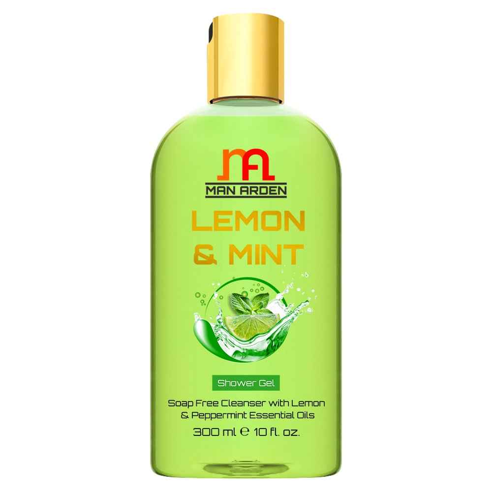 Buy Man Arden Lemon & Mint Luxury Shower Gel - Lemon & Peppermint Essential Oils Body Wash (300 ml) - Purplle