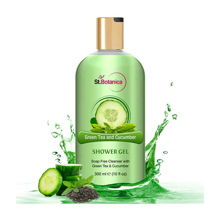 Buy St.Botanica Green Tea and Cucumber Shower Gel (300 ml) - Purplle