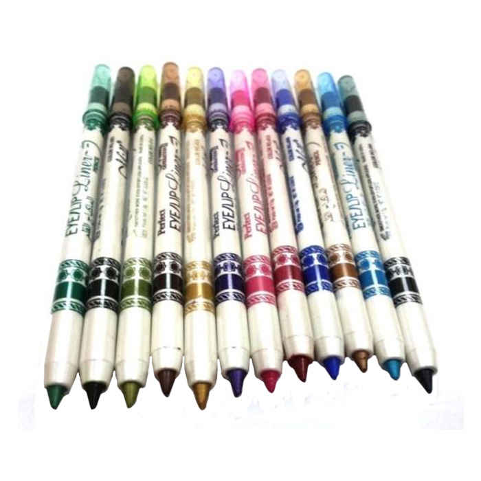 Buy M.N Me Now Second Generation 12 Pcs Multi Colours Eye & Lip Liner Pencil - Purplle