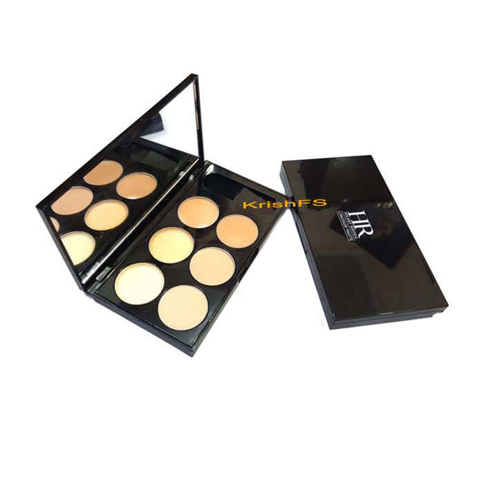 Buy Hilary Rhoda High-Quality Six-Color Wet Concealer Palette - Purplle