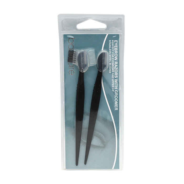 Buy Basicare Razor 2Pcs With Eyebrow Gromer - Purplle