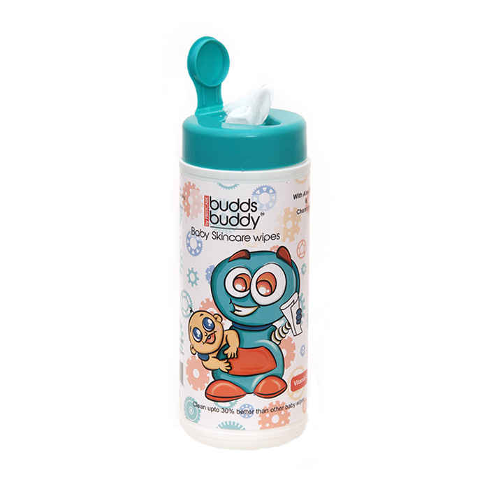 Buy Buddsbuddy Baby Skincare Wet Wipes Jar 80pcs pack - Purplle