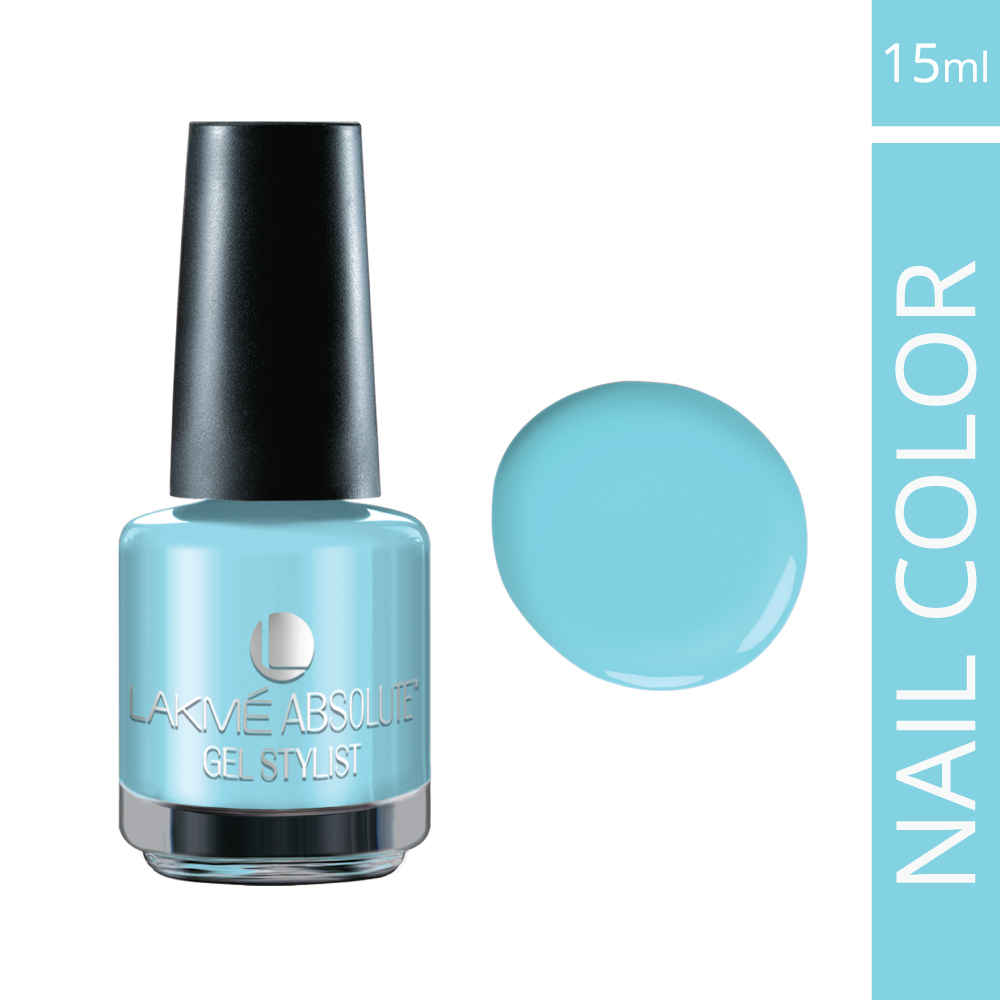Buy Lakme Absolute Gel Stylist Nail Color Daisy Blue (15 ml) - Purplle