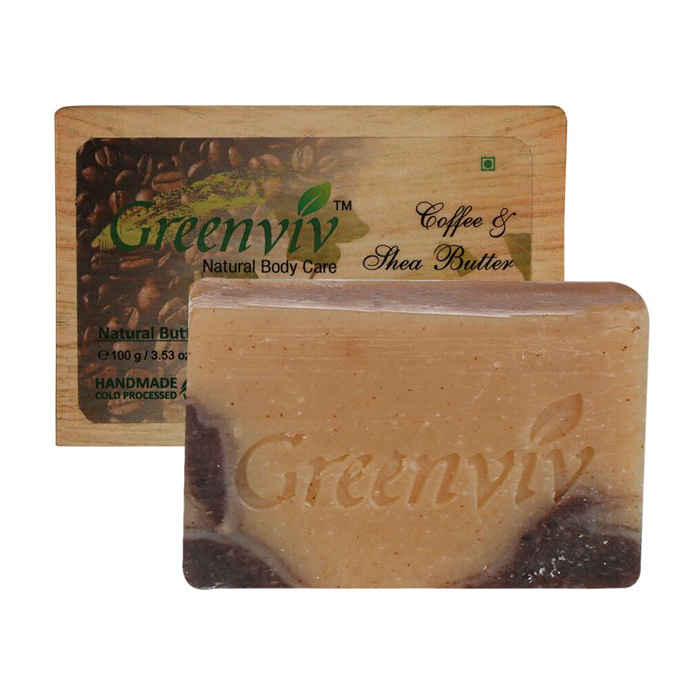 Buy Greenviv Natural Coffee Soap (100 g) - Purplle