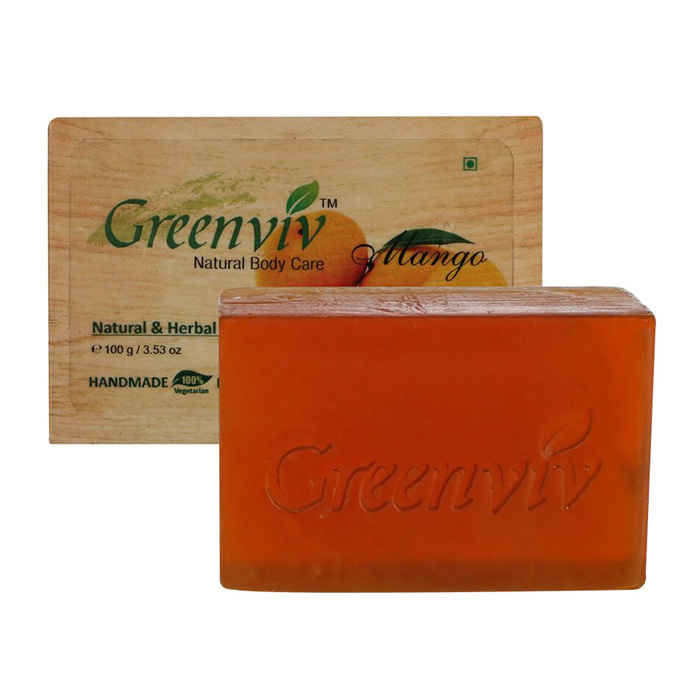 Buy Greenviv Natural Mango Soap (100 g) - Purplle