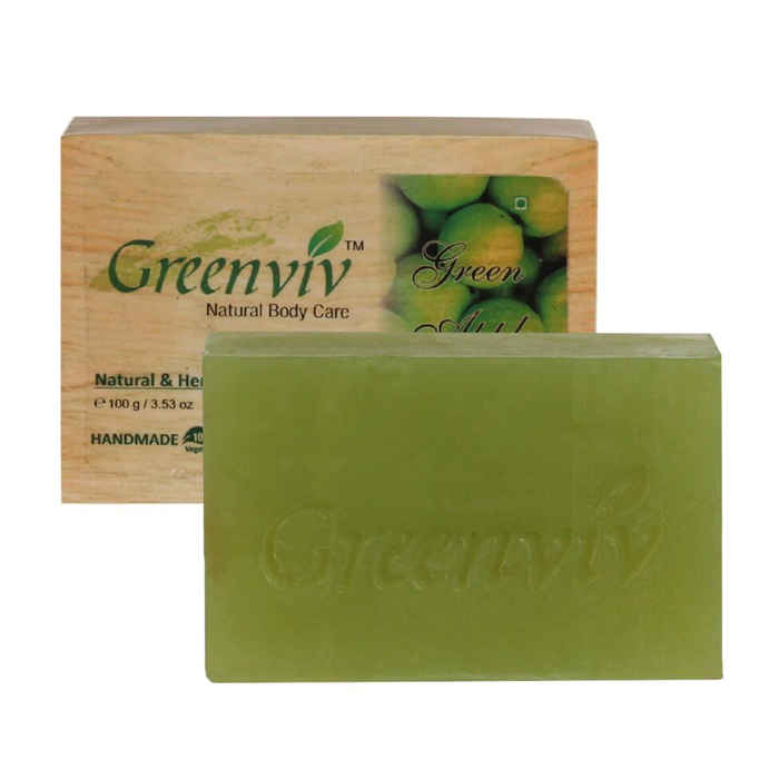 Buy Greenviv Natural Green Apple Soap (100 g) - Purplle