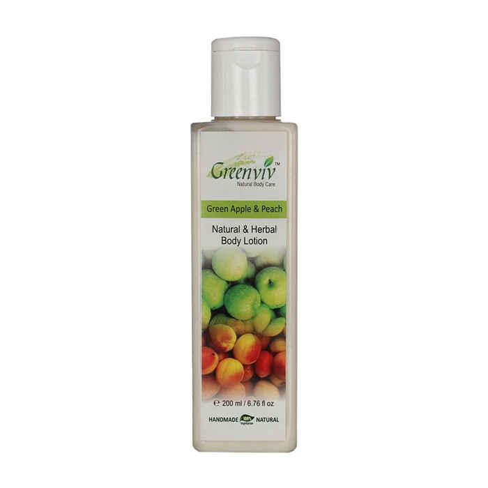 Buy Greenviv Natural Green Apple & Peach Body Lotion (200 ml) - Purplle