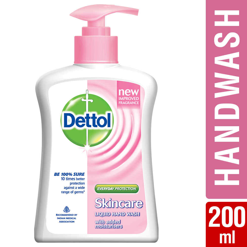Buy Dettol Germ Protection Liquid Handwash, Skincare (200 ml) Pump - Purplle