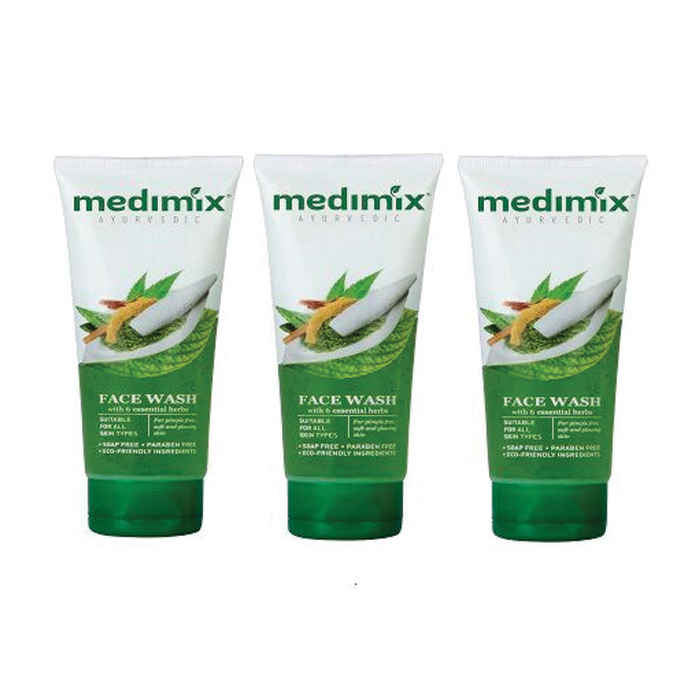 Buy Medimix Face Wash Essential Herbs (50 ml) (Pack of 3) - Purplle